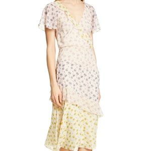 Joie chiffon floral midis dress. NWT!